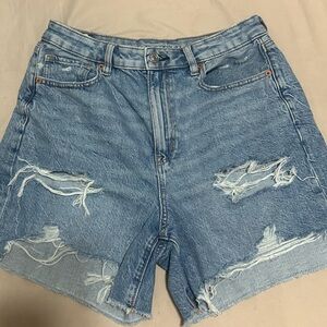 Distressed Denim Women's Shorts